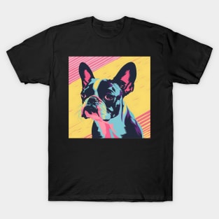 70s Boston Terrier Vibes: Pastel Pup Parade T-Shirt